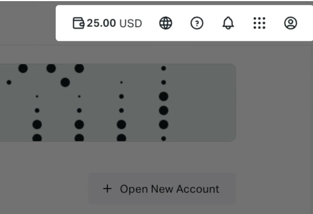 Exness Features menu Exness Features menu